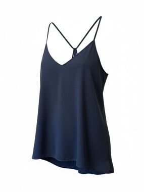 Abercrombie & Fitch Strappy Back V-Neck Slip Tank Black – Large